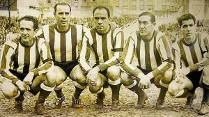 Iriondo, Venancio, Zarra, Panizo e Gainza